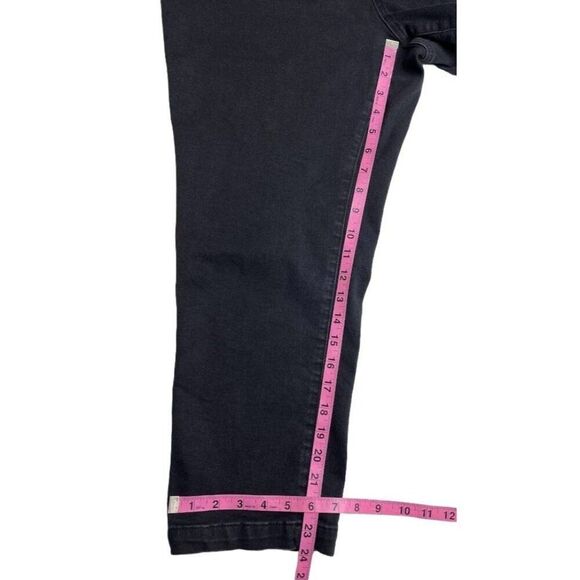 Diane Gilman DG2 Capri Jeans Womens XLT Faded Black New Classic Stretch Straight - Picture 5 of 10